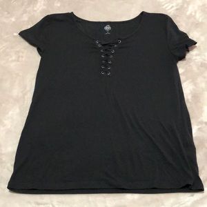 Lace up T-shirt